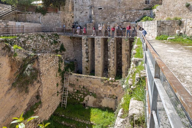 Pools of Bethesda in the old city of Jerusalem, Israel